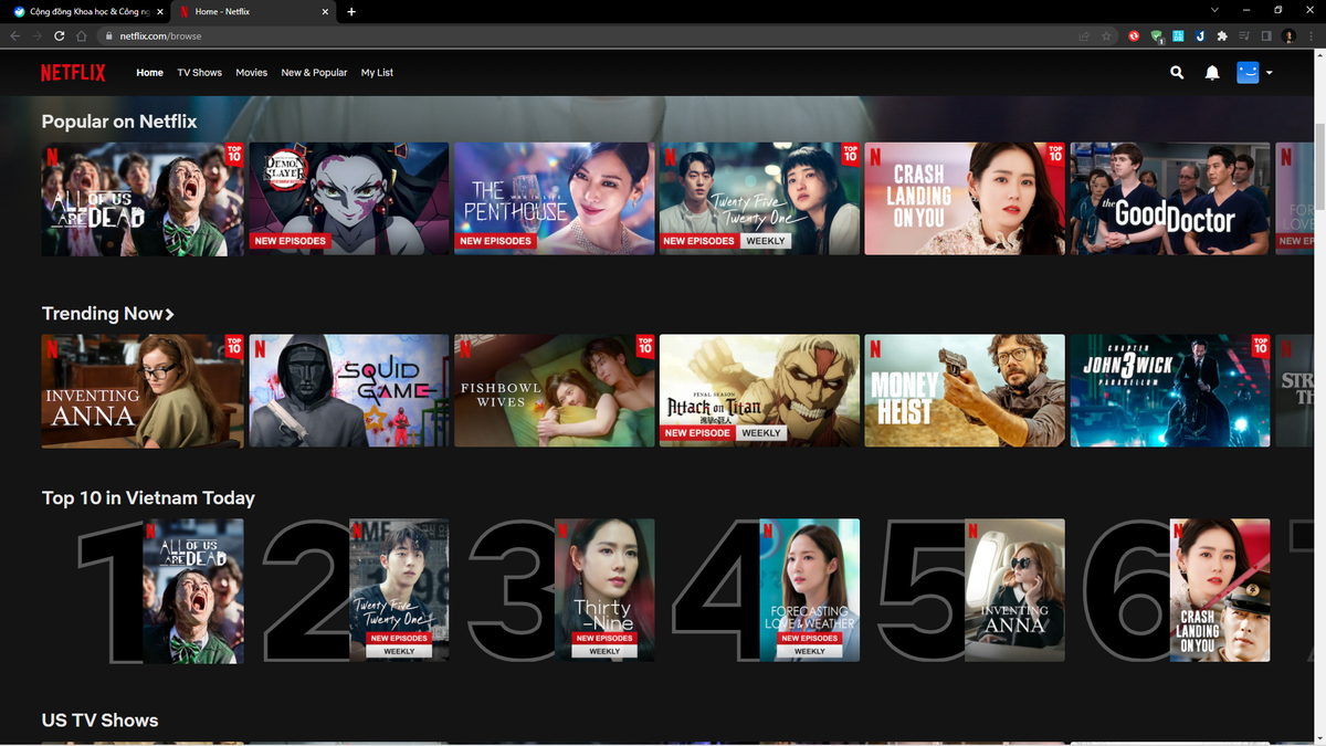 Account Netflix của mình hiện đang có trống 1 profile, mình share mỗi profile phí đóng 65k/tháng....