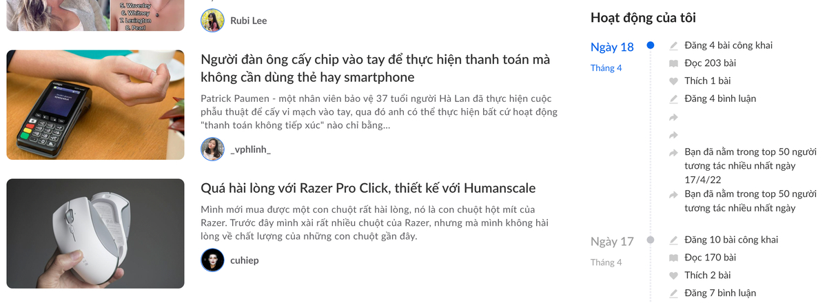 Ngày hôm nay của mình trên Tinhte, nghe bảo chăm lướt Tinh Tế sẽ sớm có người yêu