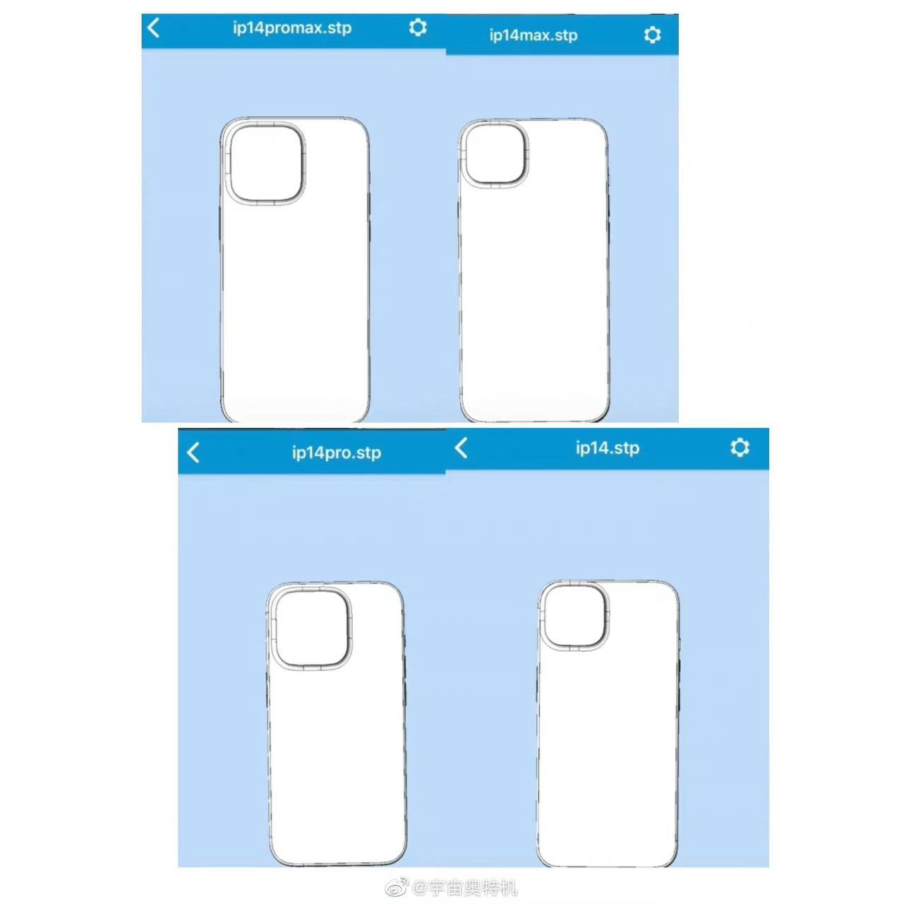 Lộ bản vẽ thiết kế cho thấy sự khác biệt giữa các mẫu iPhone 14?