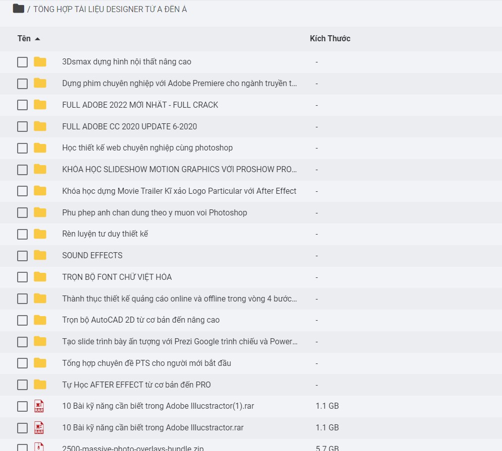SHARE GẦN 100GB tài liệu tự học thiết kế, phần mềm