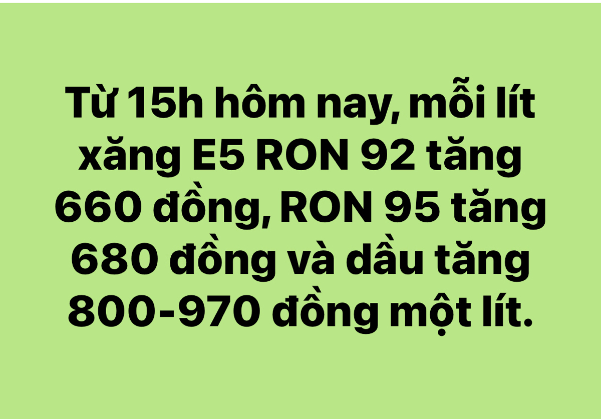 Tăng nhẹ…