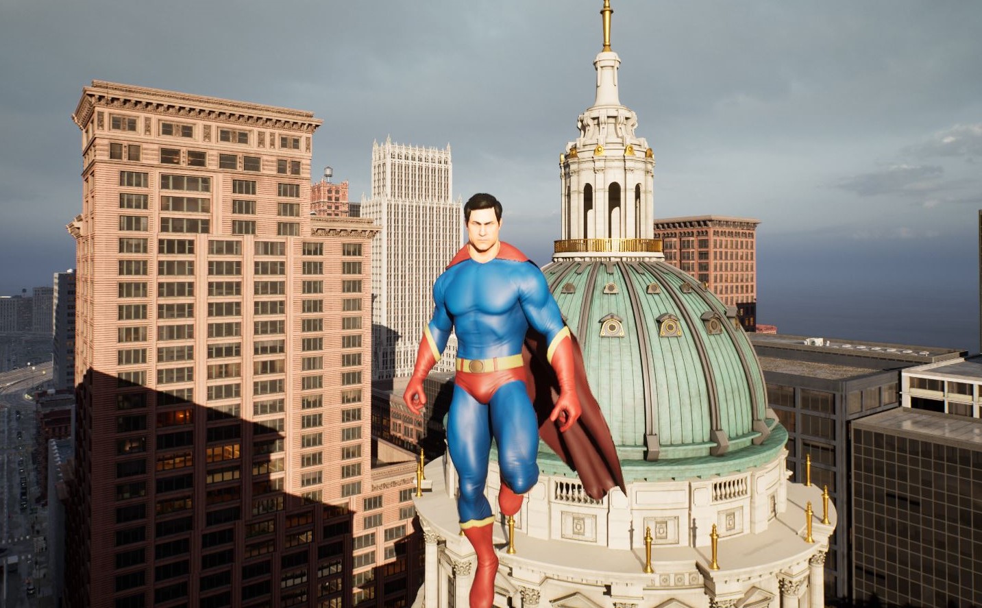 Mời anh em thử làm Superman bay lượn trong thành phố dựng trên nền Unreal Engine 5