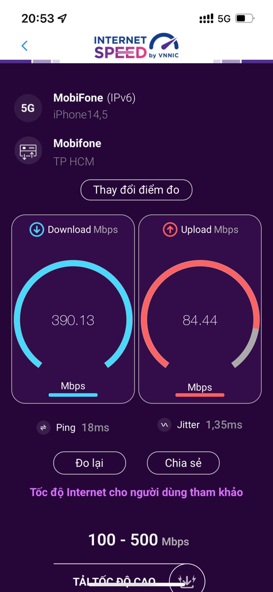 Test 5G trên tầng 19 khách sạn Liberty Central Saigon CityPoint