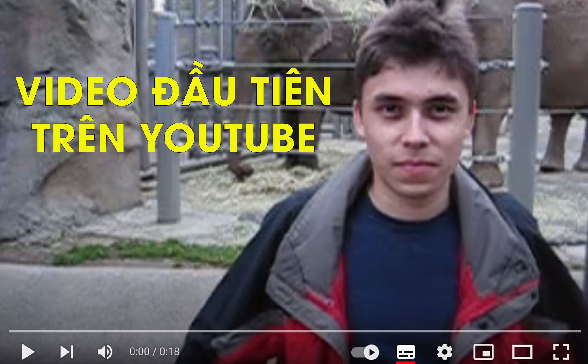 Đây là video đầu tiên trên Youtube 17 năm trước, hiện có hơn 288 triệu views