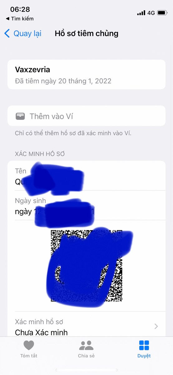 Hộ chiếu vx cập nhật vô app sức khoẻ iphone được nè các bác ^^