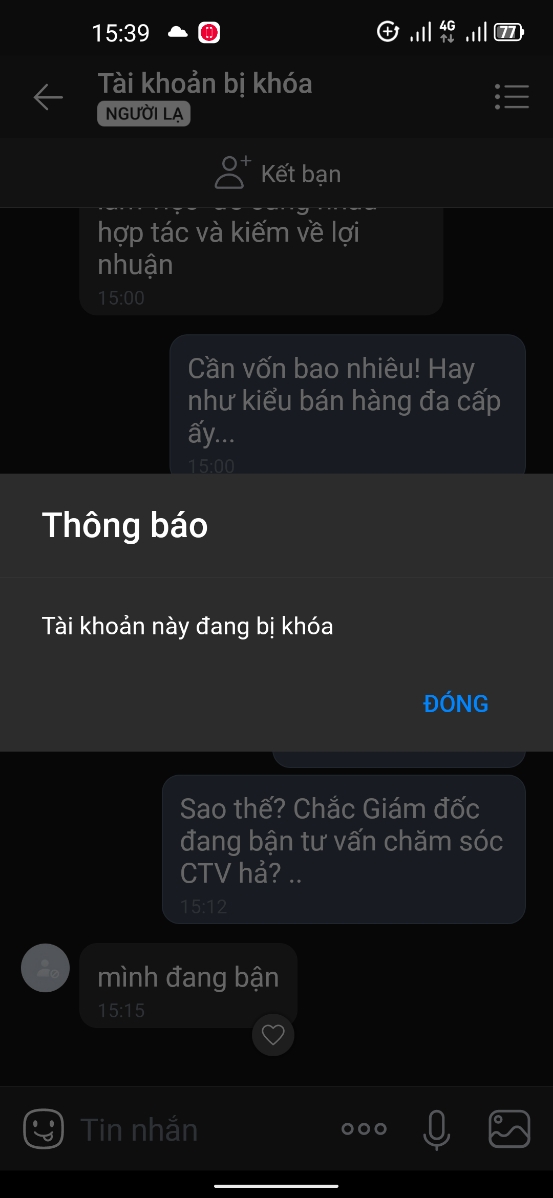 Sự lừa đảo ko hề nhẹ trả tiền hộ trên Lazada qua mồi chài zalo! Ét Ô Ết...ae cảnh giác!