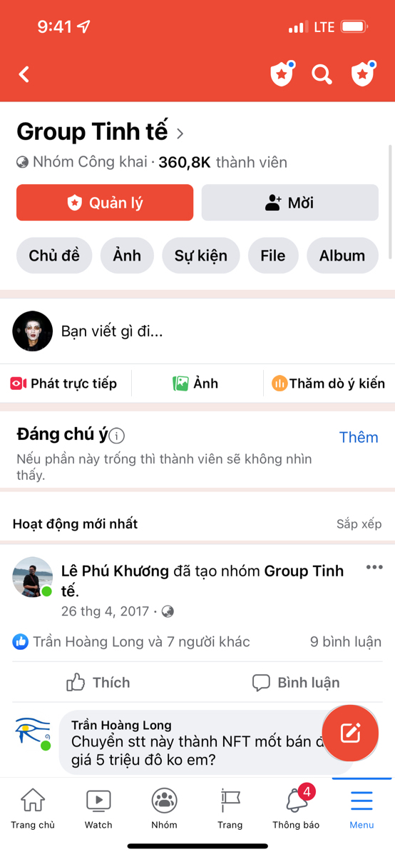 Group Facebook lỗi toàn hiện bài cũ.