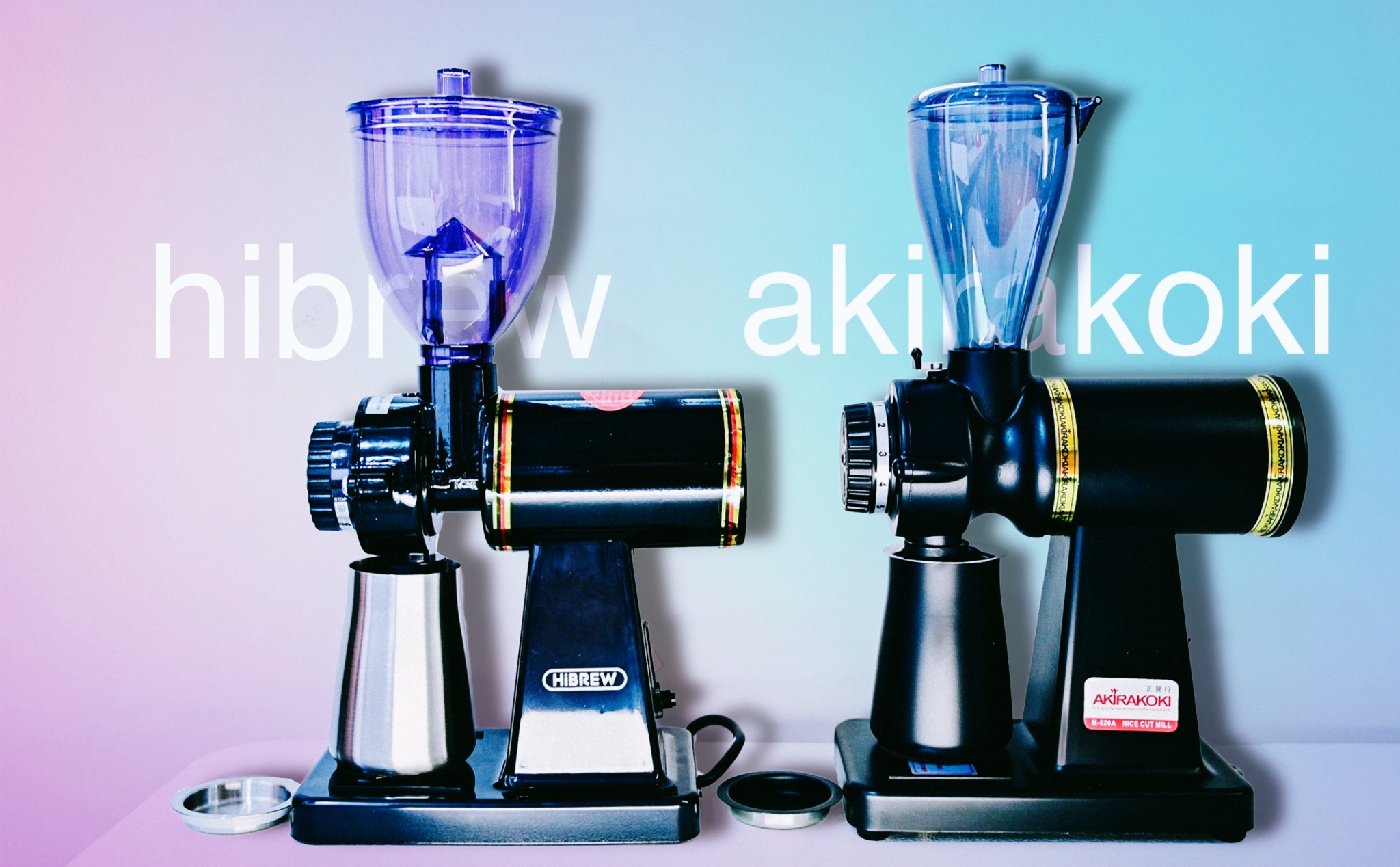So sánh hai máy xay cà phê giá rẻ: Akirakoki M-520A và Hibrew 600N