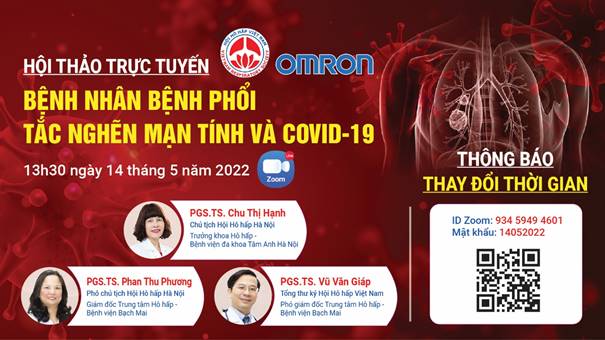 Đã sẵn sàng cho tham luận nhỏ (....) hội thảo trực tuyến chủ đề lớn “Bệnh nhân bệnh phổi tắc...