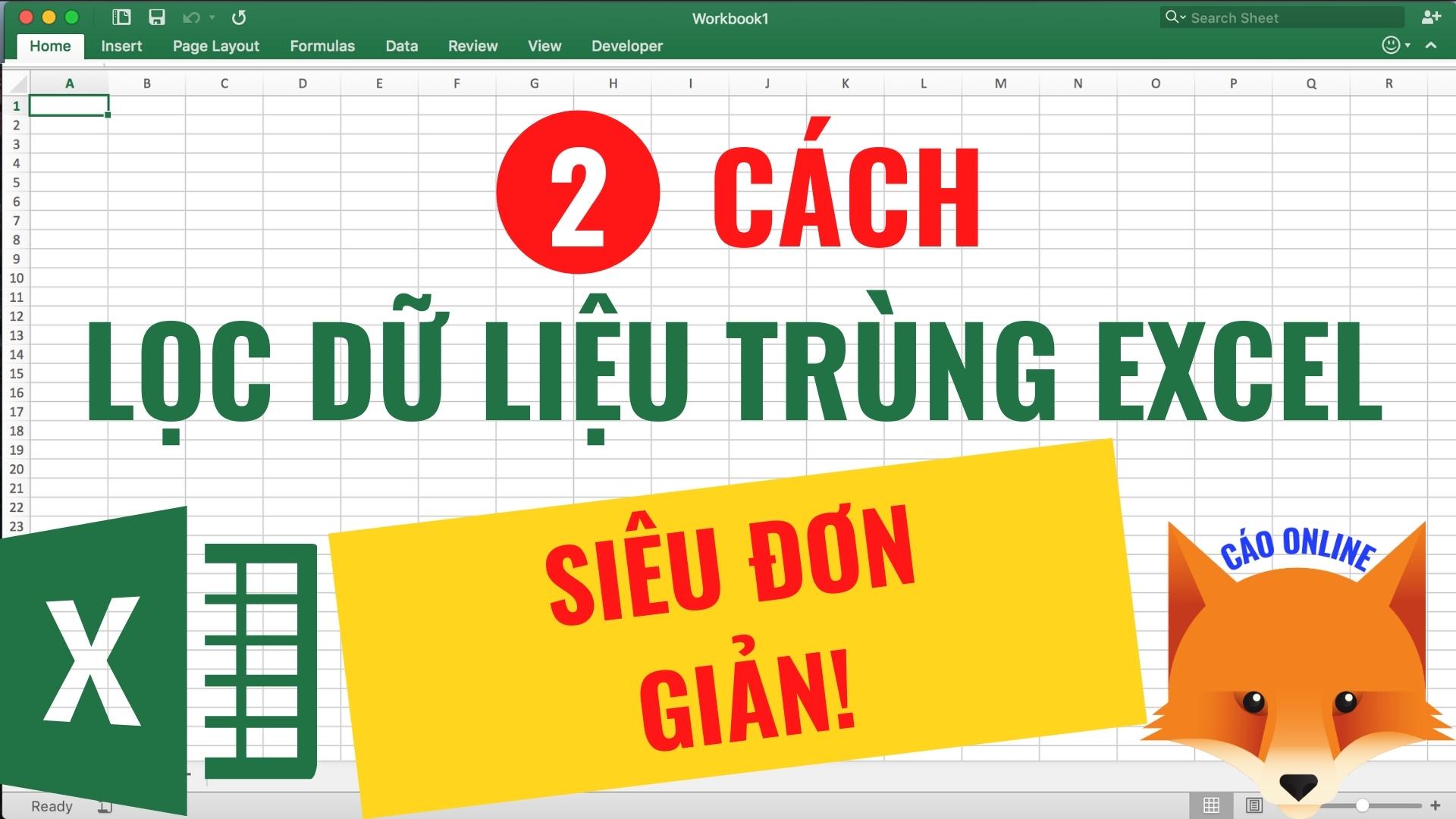 2 Cách lọc dữ liệu trùng siêu đơn giản trong excel...