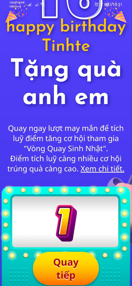 Ngày nào cũng đứng số 1