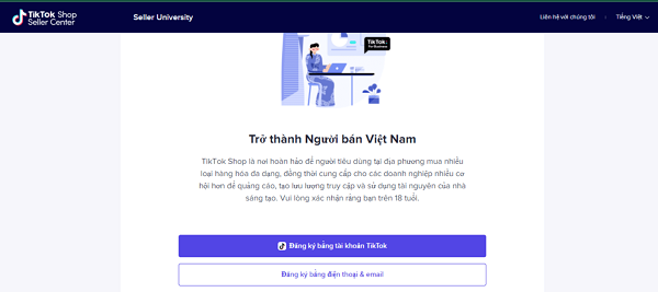 HƯỚNG DẪN ĐĂNG KÝ TÀI KHOẢN TIKTOK SHOP VIETNAM