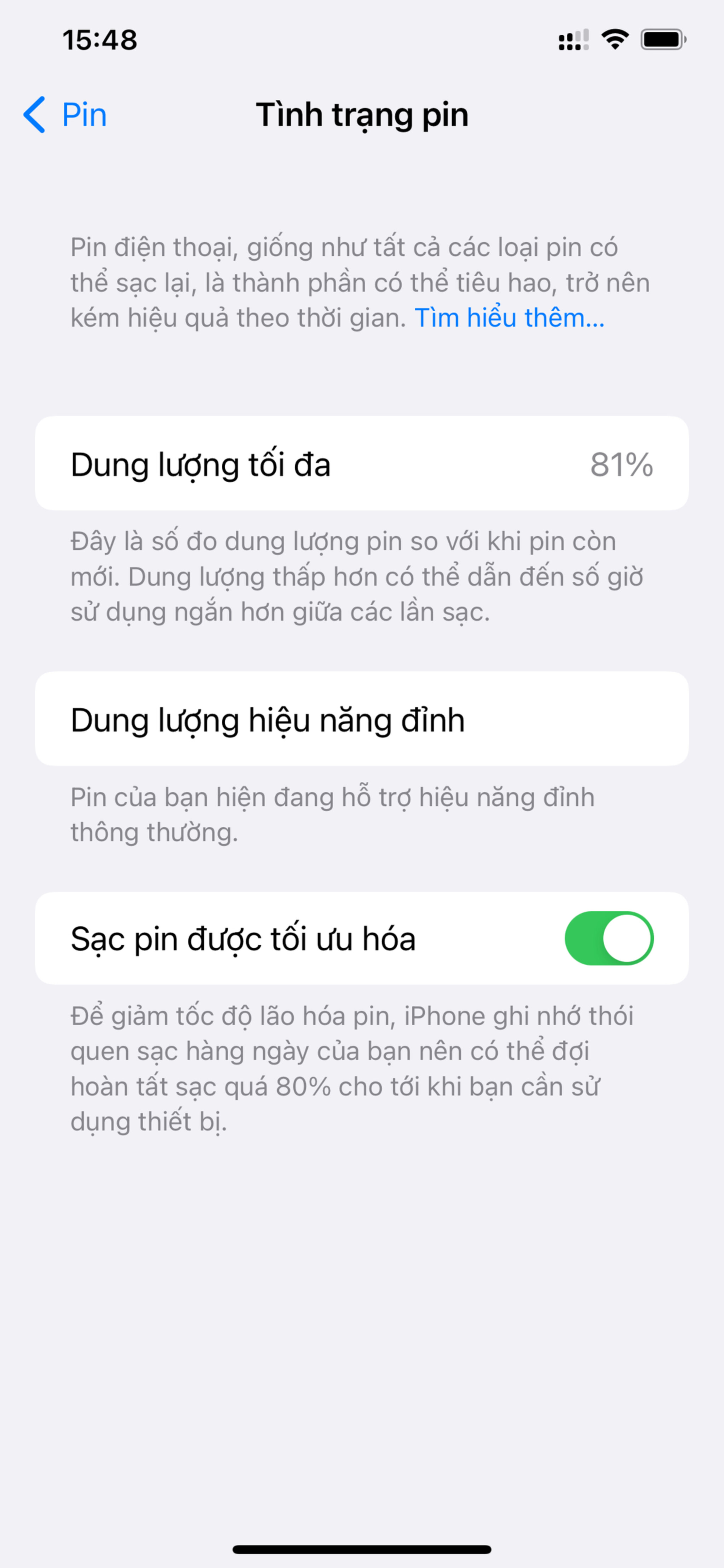 pin xuống chừng này thay được chưa nhỉ,thấy mau hết quá,điện thoại mình là xsmax