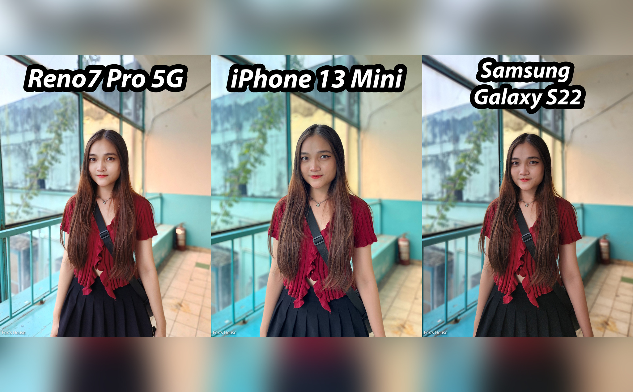 Oppo Reno7 Pro 5G - iPhone 13 Mini - Samsung S22: so sánh camera chế độ chân dung