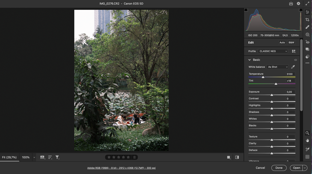 Mình đã Port thành công Profiles màu Classic neg của Fujifilm để add vào tất cả các ảnh raw của...