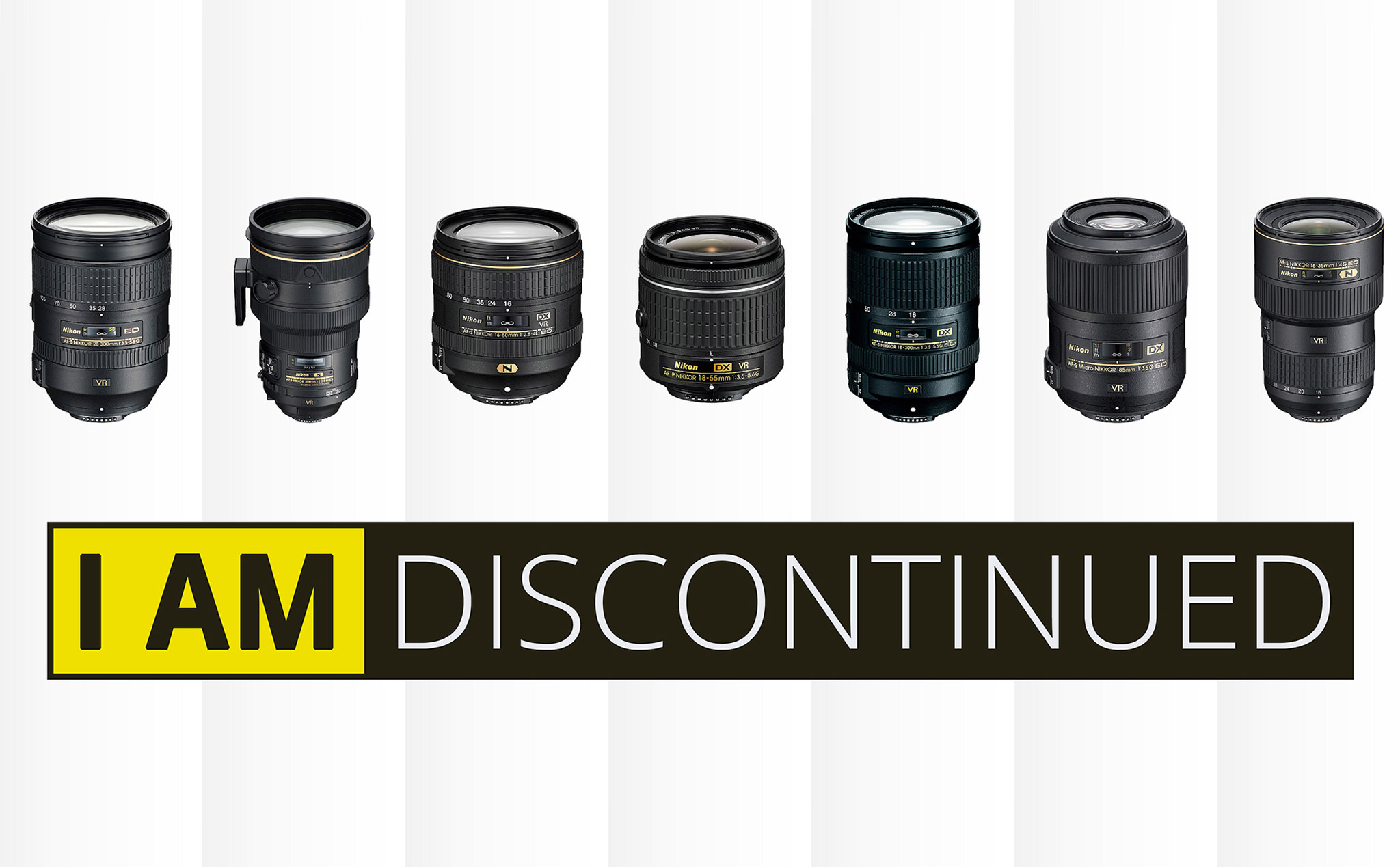Một loạt các ống kính Nikon ngàm F tiếp tục bị dừng sản xuất