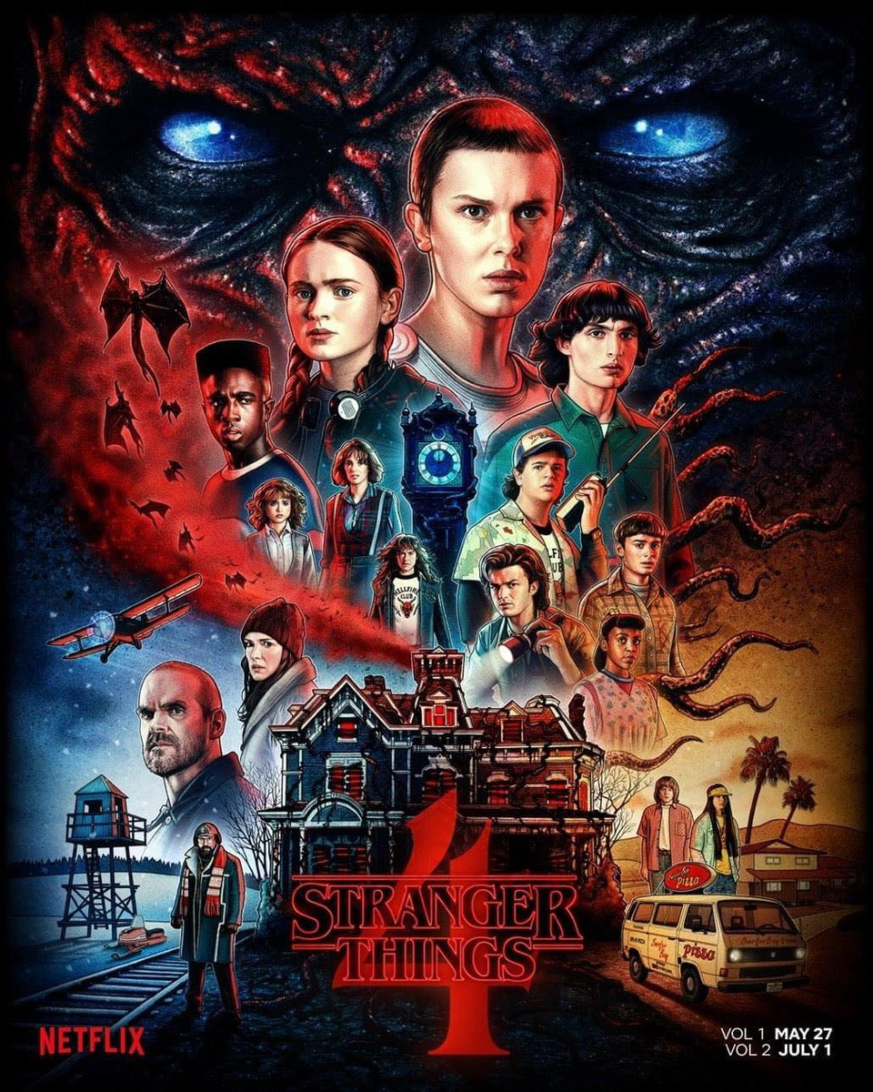 Poster chính thức của Stranger Things mùa 4