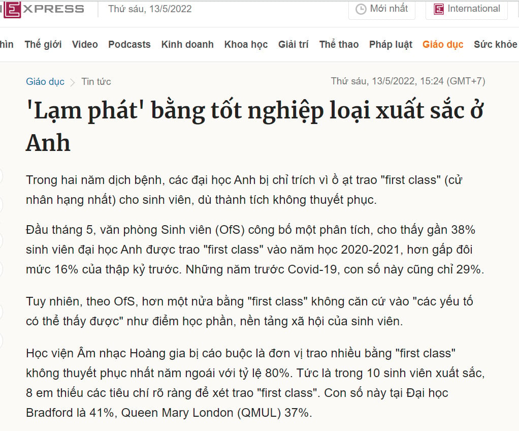 Tưởng chỉ có VN lạm phát TS...cầu lông,...