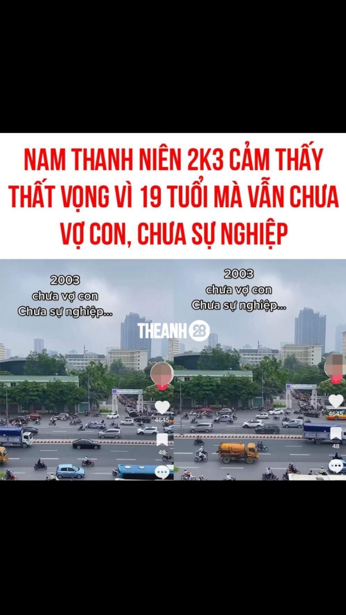 1 thanh niên 2k3 cho hay.