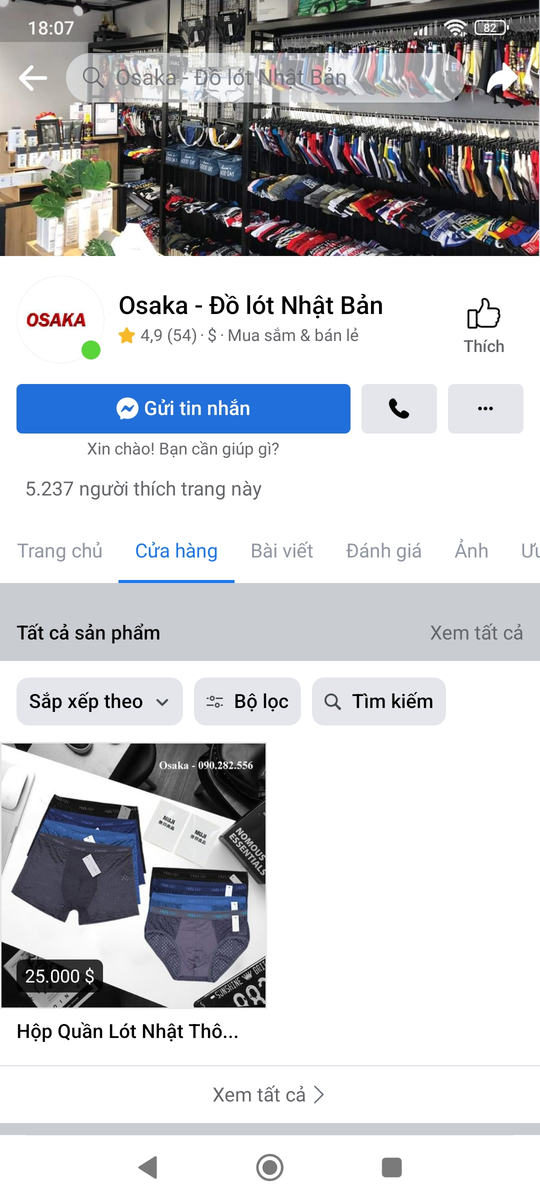 Mình đã mua hàng của shop này trên Facebook. Và bị lừa đảo. Các bạn ơi cẩn thận nhé.