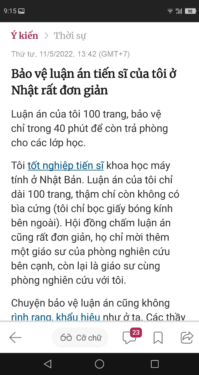 Không biết có dễ hơn làm nghiên cứu cầu lông không