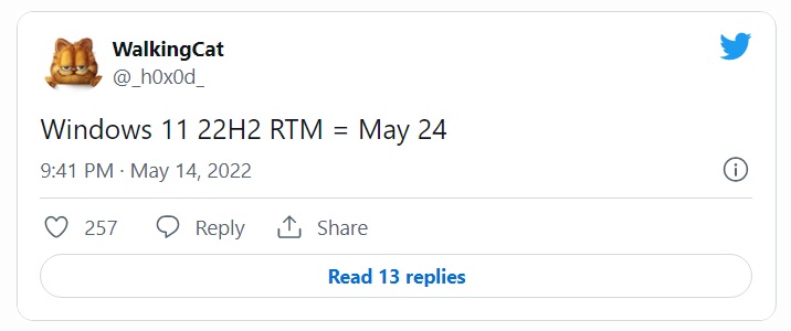 Windows 11 22H2 sẽ hoàn thiện vào ngày 24 tháng 5