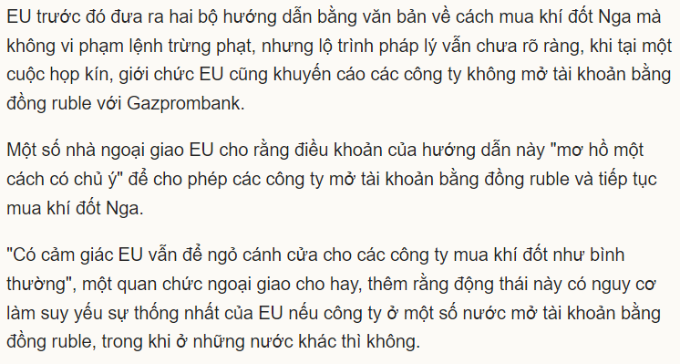 Cấm vận nhưng đưa ra hướng dẫn mua mà không phạm luật , cuộc hơi của nước lớn