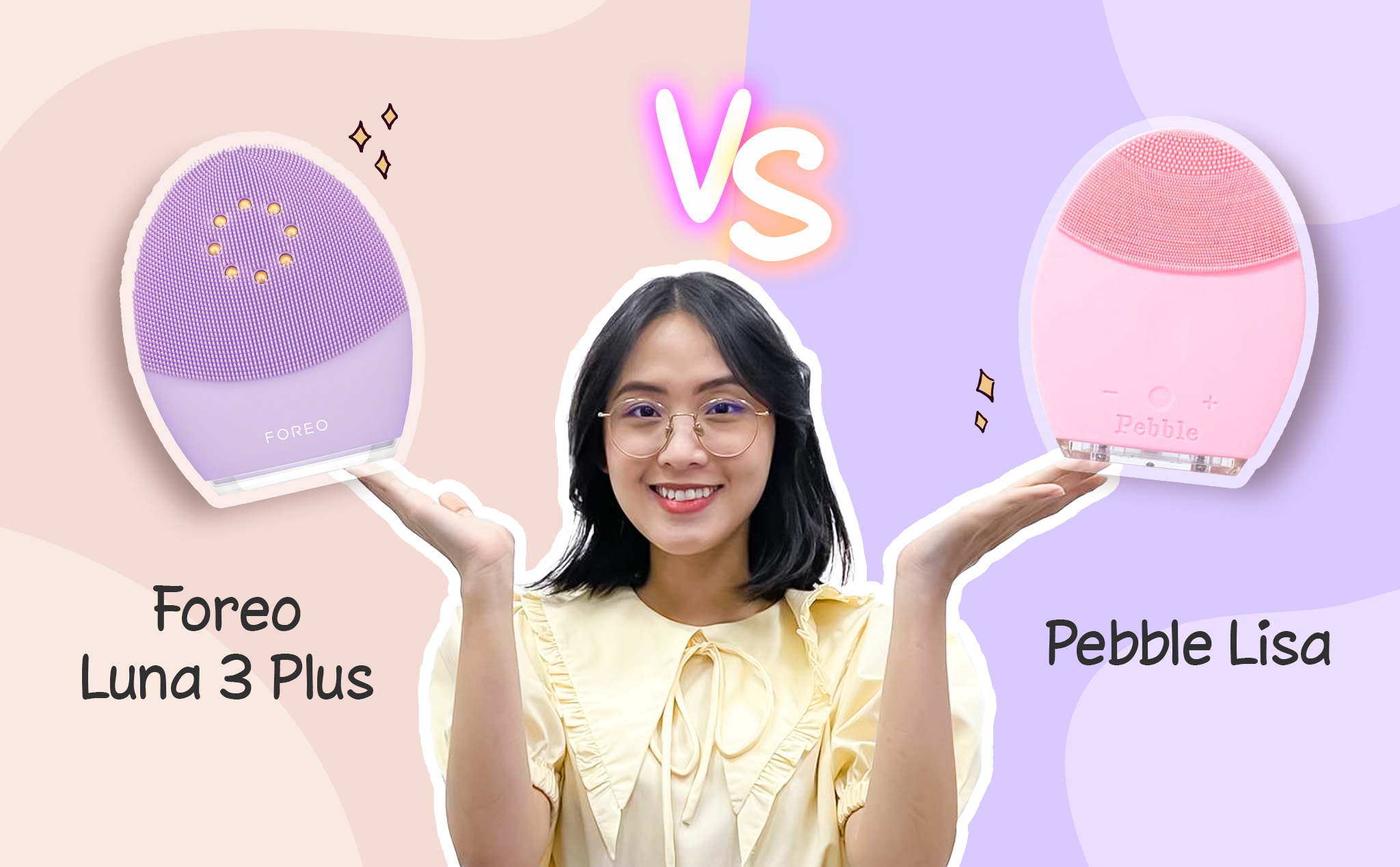 So sánh máy rửa mặt 229 đô và 700k: Foreo Luna 3 Plus vs Pebble Lisa