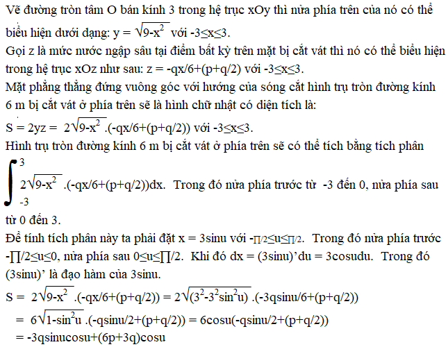 Các lực tác động đến phao, bộ phận giữ phao và khung đỡ của điện sóng biển