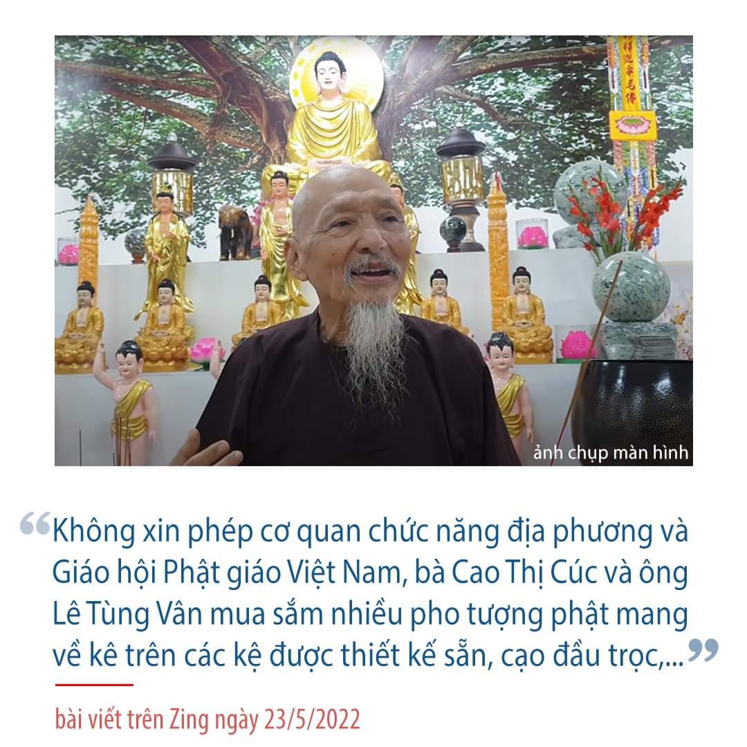Ahihi, chủ tịch cạo đầu có xin phép cơ quan chức năng và giáo hội Phật giáo chưa? Vi phạm licence "