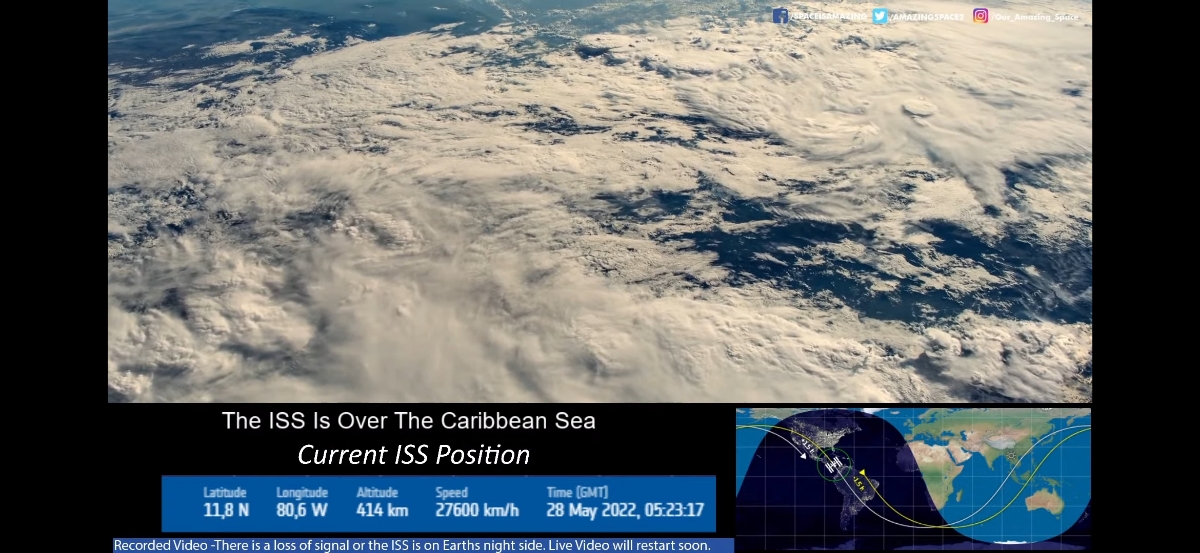 Anhem vào xem livestream của cậu ISS nè, cậu có ghé đông Lào á