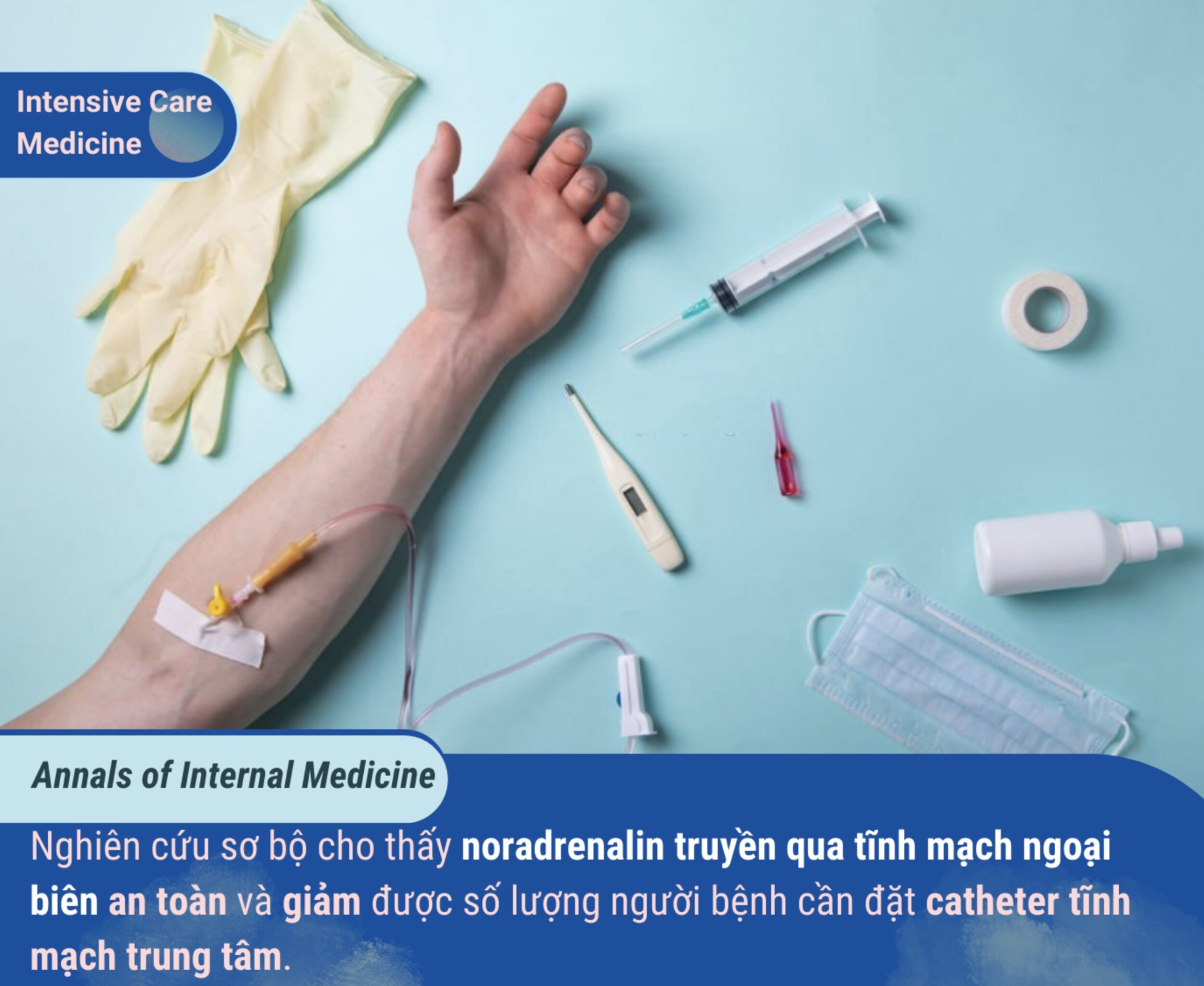 PROTOCOL TRUYỀN NORADRENALIN NGOẠI BIÊN ĐỂ GIẢM ĐẶT CATHETER TĨNH MẠCH TRUNG TÂM