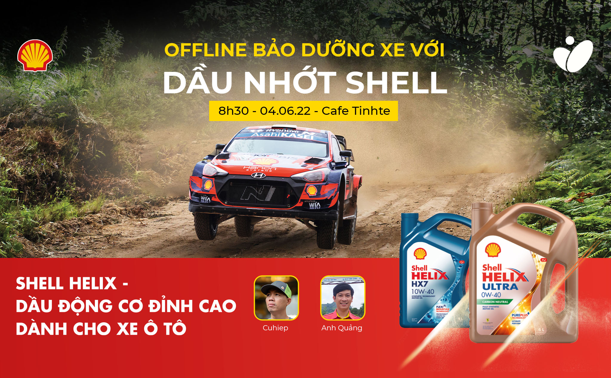 Mời tham dự workshop trao đổi về bảo dưỡng xe với dầu nhớt Shell