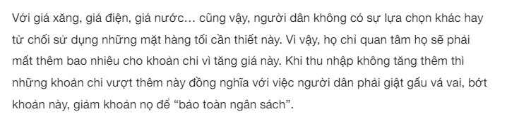 Đừng nói giá xăng thế giới mà ko nhìn túi tiền người dân.