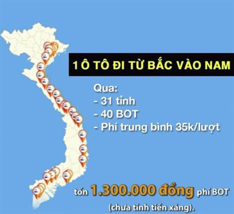 Do đường đẹp, nhựa đường dày nên phí hơi nhiều xíu thôi