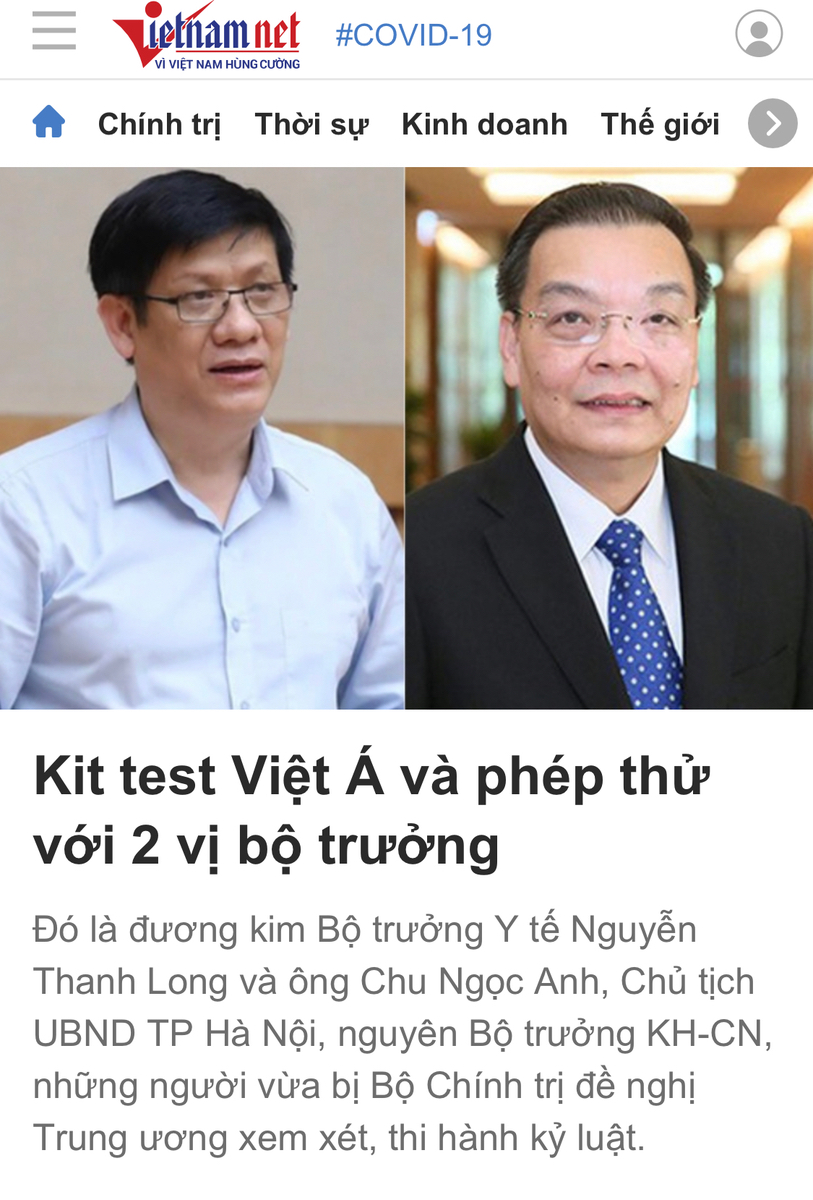 2 nhân vật nữa trong đường dây buôn lậu kít test