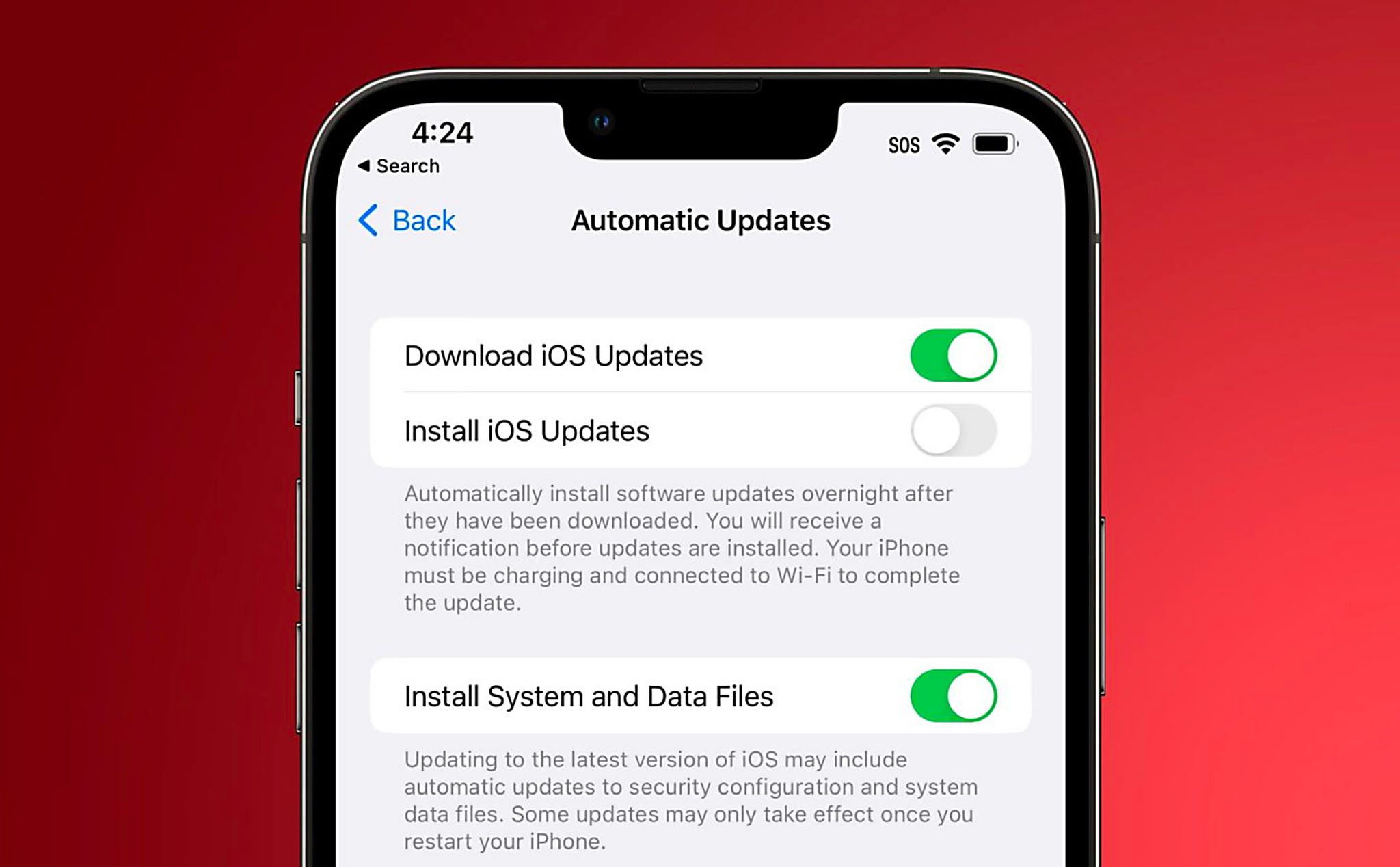 Từ iOS 16, iPhone có thể tự động cập nhật các bản vá bảo mật mà không cần cập nhật toàn OS