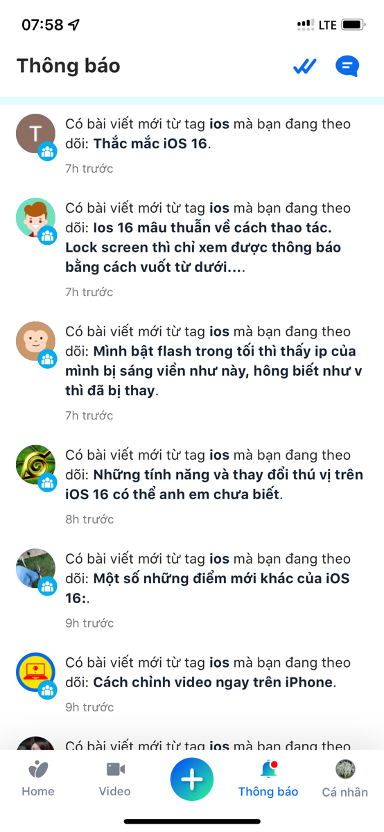 Toàn iOS 16