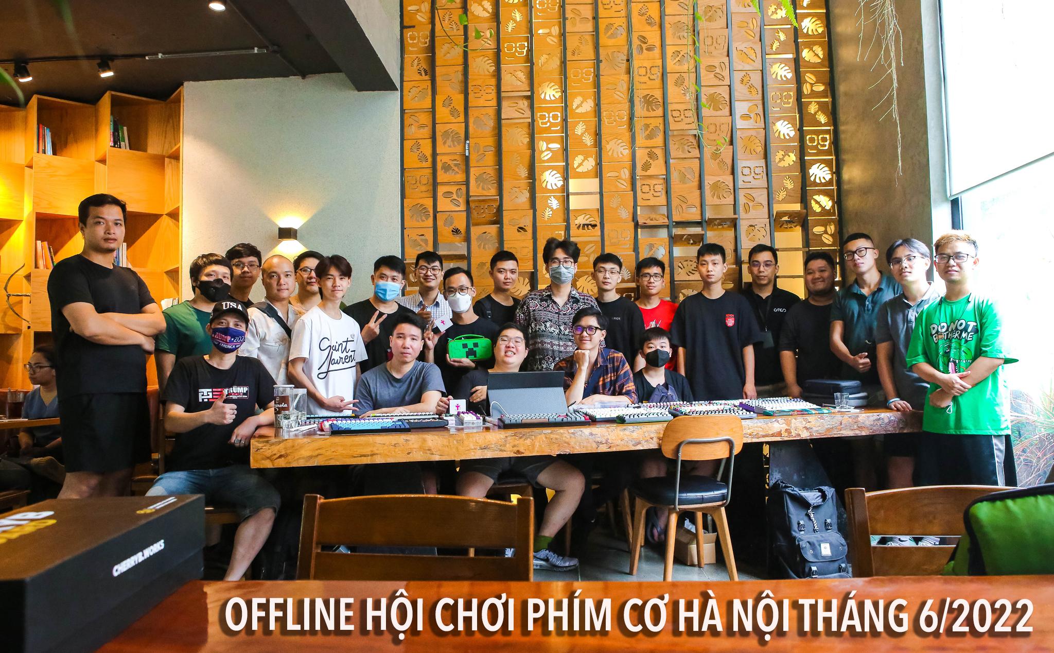 Hình ảnh buổi offline Hội chơi phím cơ Hà Nội tháng 6/2022