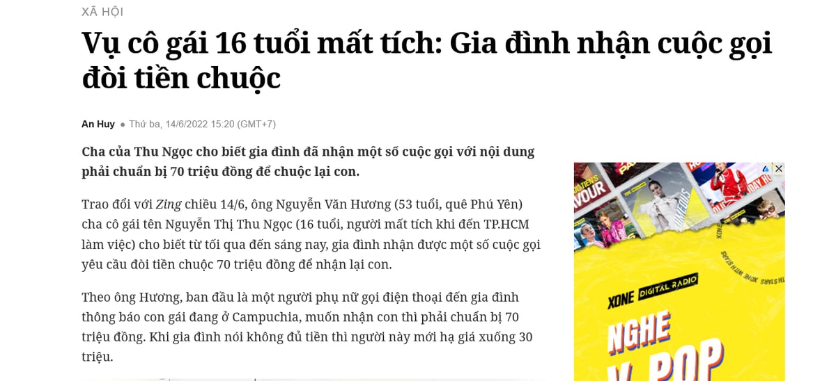 k biết có phải thật hay k, nhưng mà tự nhiên đăng báo làm ầm lên thế có khi nguy hiểm cho ng bị...