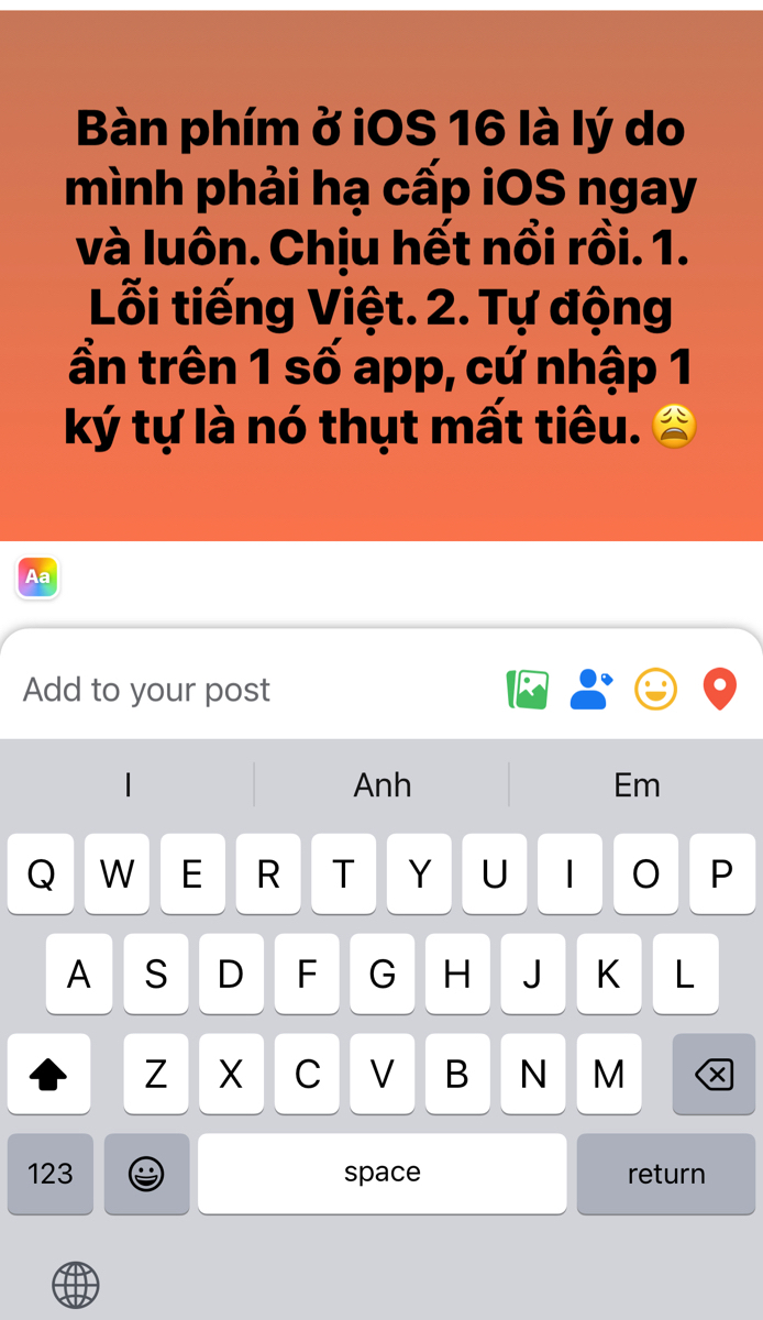 Cả ngày với cái bàn phím mà lỗi miết