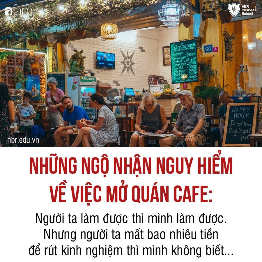 NHỮNG NGỘ NHẬN NGUY HIỂM VỀ VIỆC MỞ QUÁN CAFE