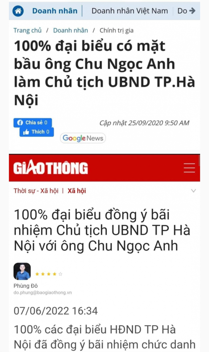 Chỉ có ở VN, các ĐBHD ND muôn người như 1 "đồng thanh tương ứng, đồng khí tương cầu"