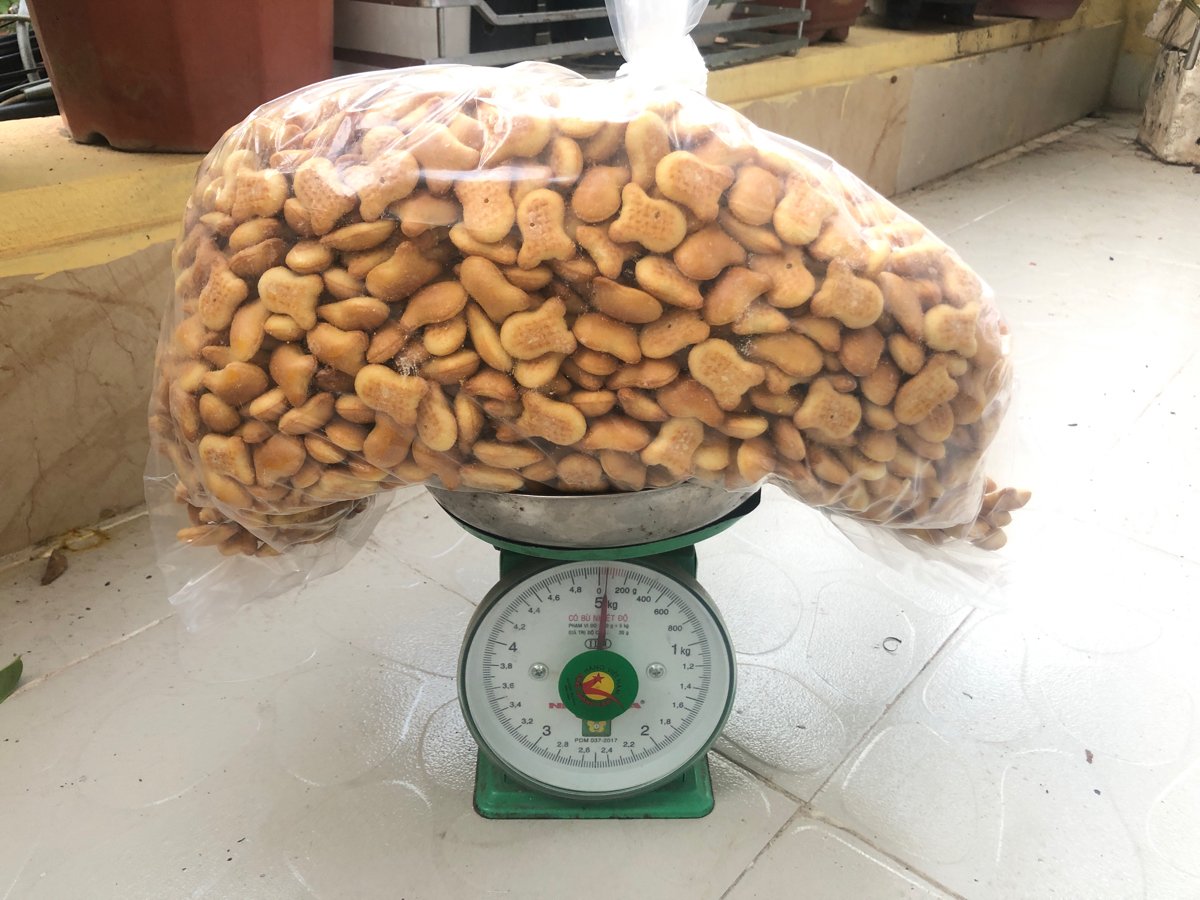 Vừa lấy 5kg bánh gấu Thiên Hồng