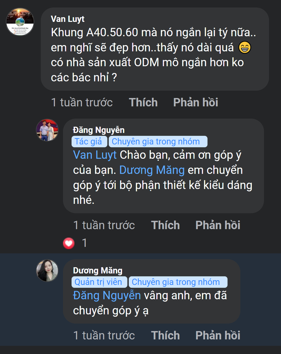 Khung bê phôn hiện tại dài quá, cần ngắn lại chút chút.