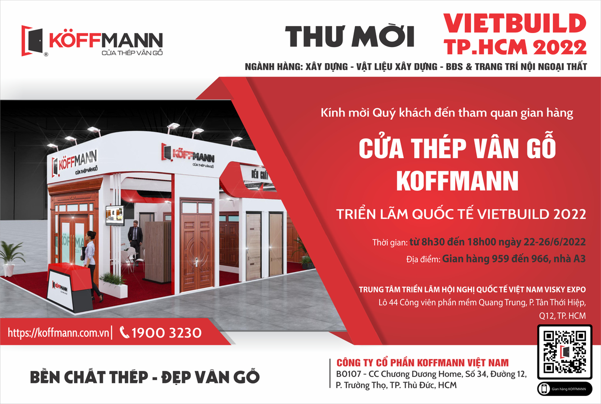 Koffmann gửi thư mời Hội chợ Triển lãm Quốc tế VIETBUILD 2022