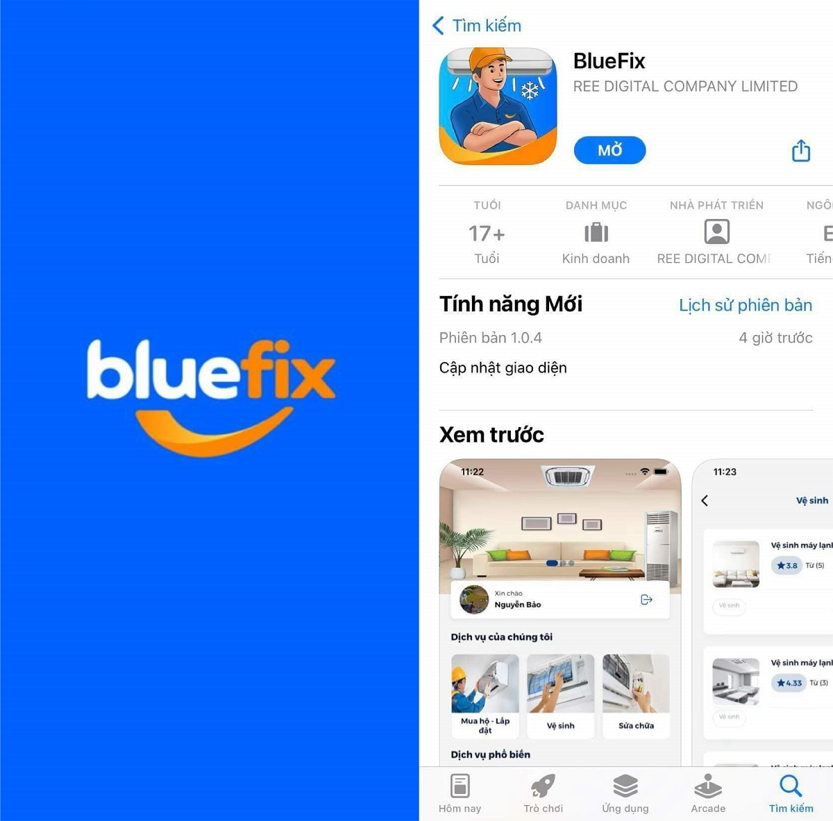 Ra mắt ứng dụng bảo trì & bảo dưỡng máy lạnh bluefix của ree digital