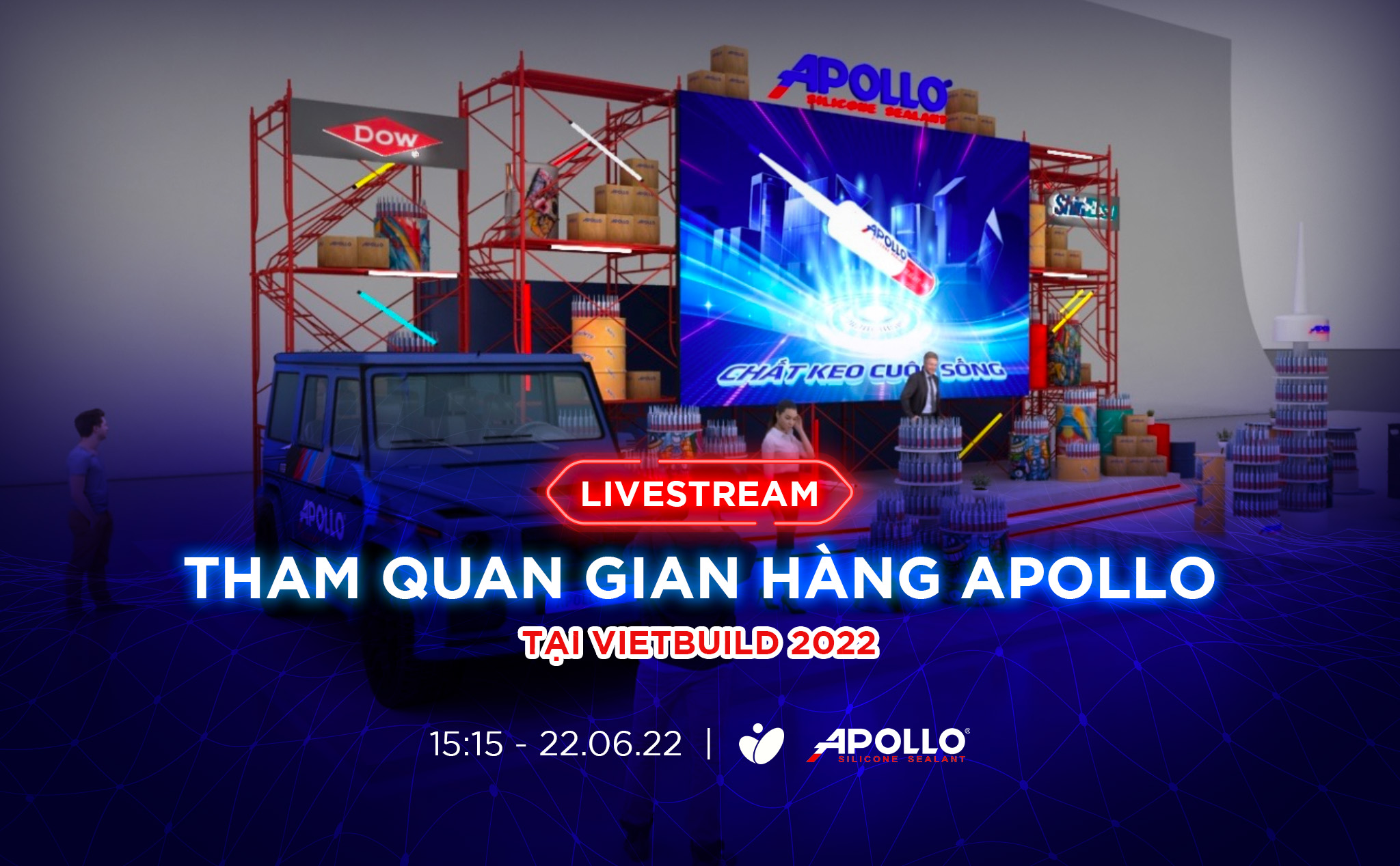 Mời coi livestream ghé thăm gian hàng Apollo Silicone ở Vietbuild 2022