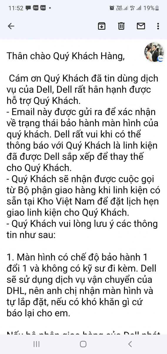 Trải nghiệm dịch vụ bảo hành tận nhà của Dell Việt Nam.