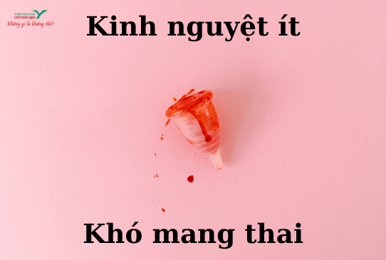 Nguyên nhân và cách chữa kinh nguyệt ra ít khó mang thai